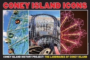 The Coney Island History Project’s free public exhibition center under the Cyclone Roller Coaster is open on weekends.  Photo by Coney Island History Project via flickr