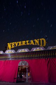 Bumper car tent at Neverland Ranch. Butler Amusements bought 5 rides from Neverland, but only this one is for sale
