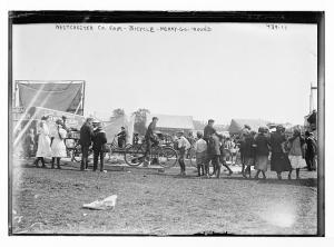 Bicycle merry go round Bicycle merry go round at Westchester County Fair. George Grantham Bain Collection (Library of Congress)
