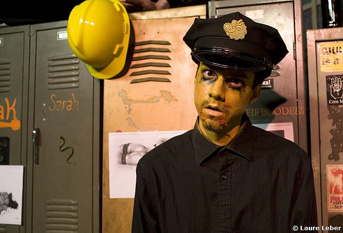 One of the creepy characters in this year's Creepshow at the Freakshow.  Photo © Laure Leber via Coney Island USA