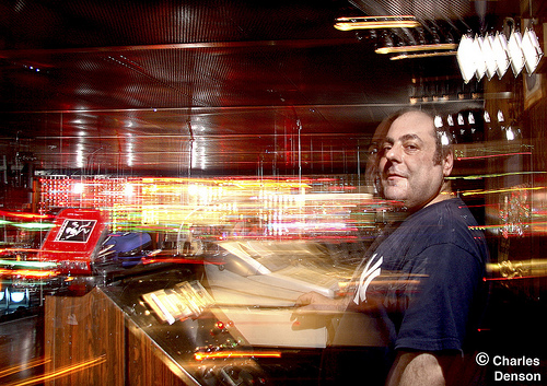 Scott Fitlin at Coney Island's Eldorado.  Photo © Charles Denson