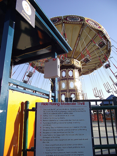 Sign for Lynn's Trapeze at Luna Park. October 10, 2010. Photo © Eric Kowalsky
