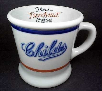 Childs Restaurant Shenango China Mug via Restaurant Ware Collectors Network