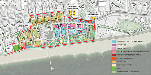 Coney Island Illustrative Development Plan, Department of City Planning plan
