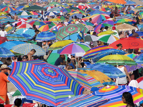 Beach Umbrellas in Coney Island