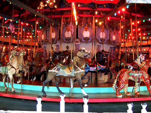 The Forest Park Carousel. June 12, 2008. Photo © Rorrises via flickr Forest Park Carousel
