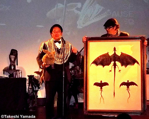 Takeshi Yamada and his New Jersey Devils at Carnivorous Nights Taxidermy Contest in 2011. Photo © Takeshi Yamada Jersey Devil