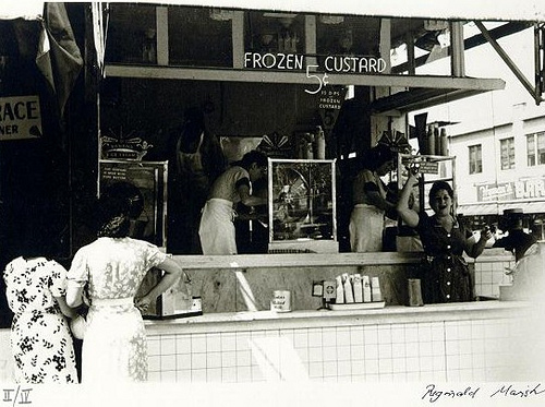 Frozen Custard from Photographs of New York by Reginald Marsh. ca. 1938-1945, printed 1976. Reginald Marsh. Courtesy AntiquePhotographics.com