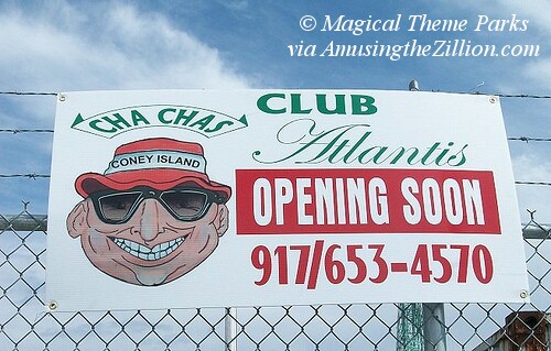 Cha Cha's Club Atlantis Opening Soon. Photo © Magical Theme Parks. All Rights Reserved Club Atlantis