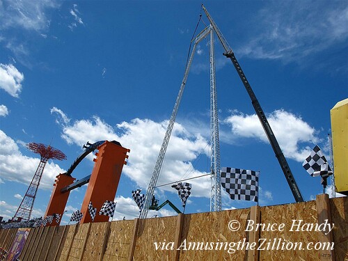 SkyCoaster Construction