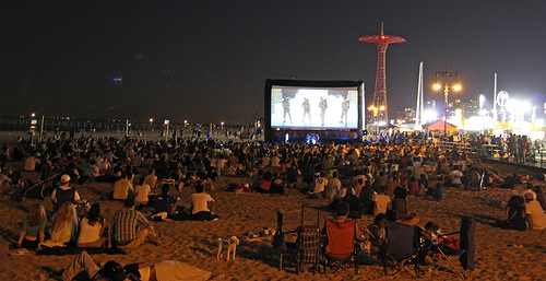 Coney Island Flicks on the Beach