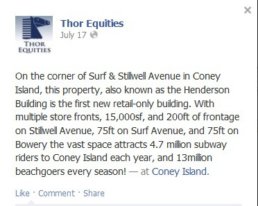 Thor Equities Facebook Text2