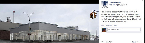 Rendering of Thor Equities Building at Surf and Stillwell, Coney Island via Thor Equities Facebook Thor