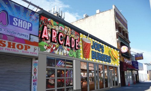 Rendering for 1218 Surf Ave, currently the Eldorado Bumper Cars via Thor Equities Facebook Page