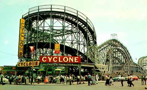 Cyclone vintage postcard