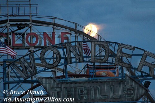 Full Moon in Coney Island
