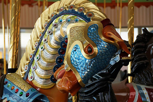 Illions Horse on the B&B Carousell