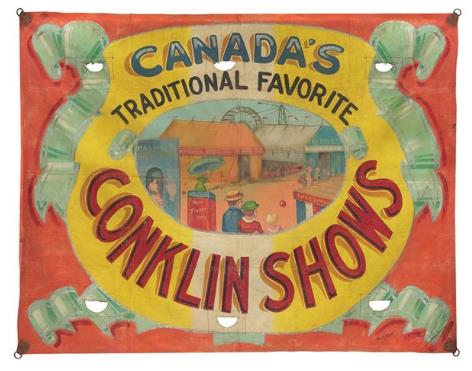 Conklin Shows Banner by Fred Johnson