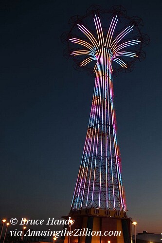 Parachute Jump Lighting Tes