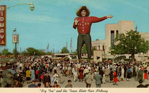 Big Tex Vintage Postcard