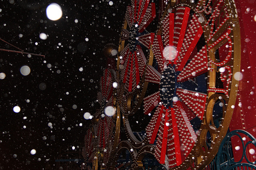 First Snow in Coney Island