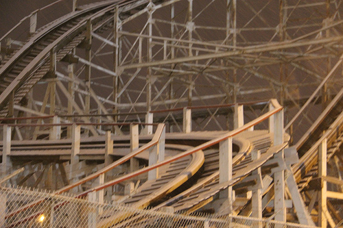 First Snow in Coney Island