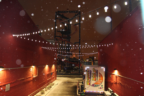 First Snow in Coney Island