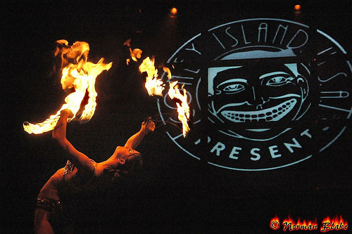 Fire-eater at Coney Island USA Gala