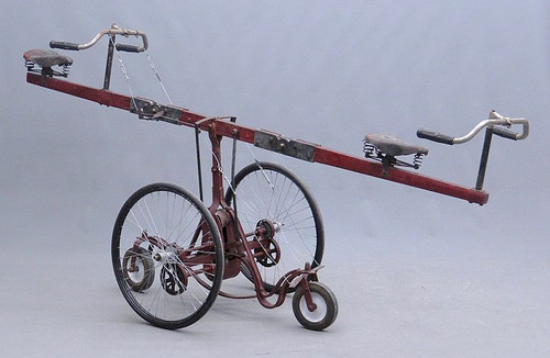 See-saw circus clown bicycle