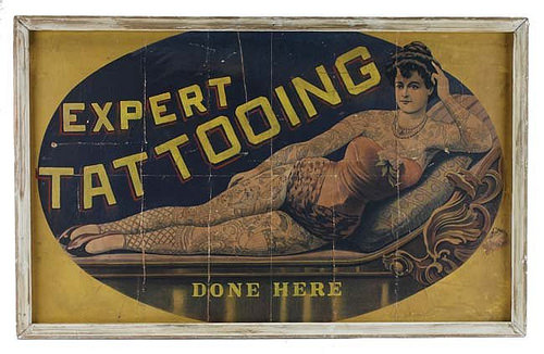 Expert Tattooing Lithographed Poster