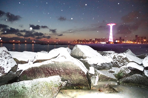 First Snow Coney Island