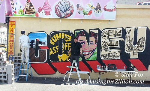 Tommy Holiday Coney Island Mural