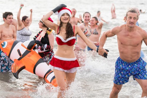 New Years Day Coney Island Polar Bear Plunge