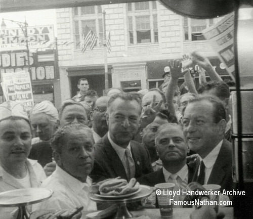 Campaigning at Nathan's